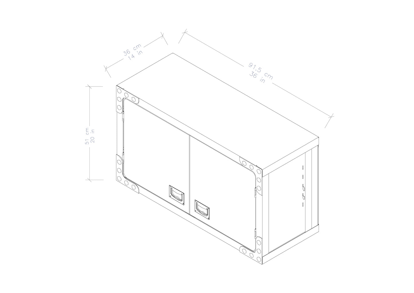 DuraMax Industrial Wall Cabinet 36 In. Wide