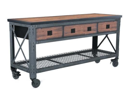 Slightly Used Duramax Rolling Workbench Furniture 72 in. x 24 in. with 3 Drawers, for Home, Garage, Workshop